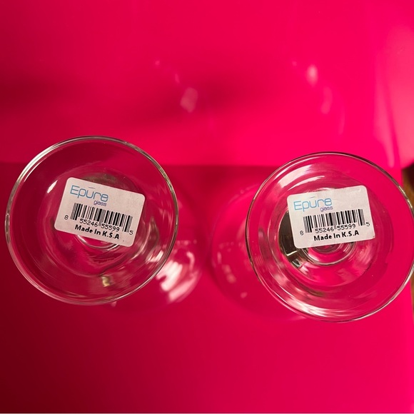 Crystal Clear Margarita Glass Set Epure Brand - Picture 3 of 3